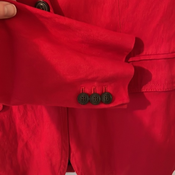 JCrew Red Schoolboy Blazer Jacket 4T - Picture 5 of 7